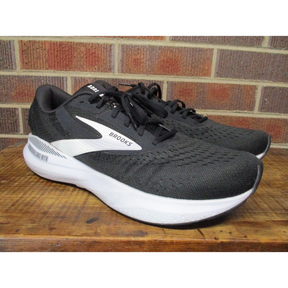 Brooks Mens Adrenaline GTS 24 Black 1104371D087 Running Sneakers Shoes 12.5 D - Picture 2 of 16